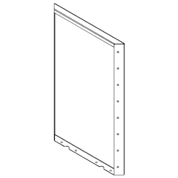 Pflanzkübel aus Stahl - Paneel - 80 x 50 cm - RAL7016 matte (anthrazitgrau)