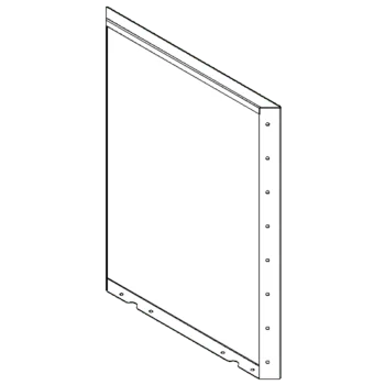 Cortenstahl Pflanzkübel - Paneel - 80 x 60 cm