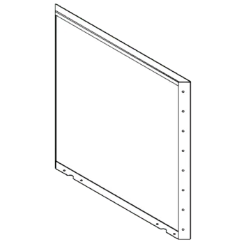 Cortenstahl Pflanzkübel - Paneel - 80 x 80 cm