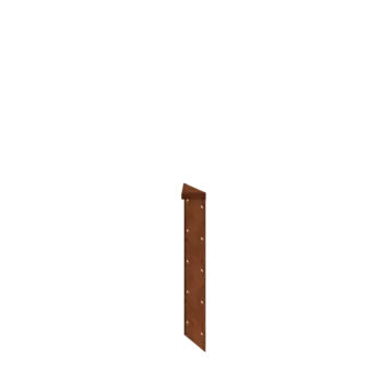 Cortenstahl Pflanzkübel - Eckstück 180° - 50 cm