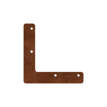 Cortenstahl Pflanzkübel - Verbindungsplatte - L-Form