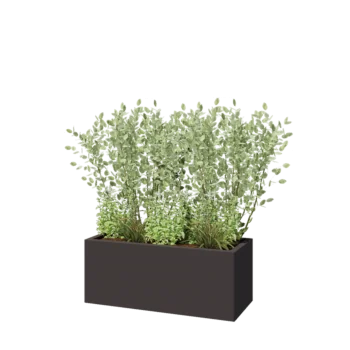 Pflanzkübel aus Stahl - Rechteckig - 100 x 40 x 40 cm - Andere RAL farbe - Ohne Bodenplatte