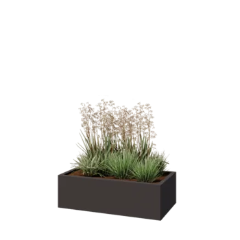 Pflanzkübel aus Stahl - Rechteckig - 100 x 50 x 30 cm - Andere RAL farbe - Ohne Bodenplatte