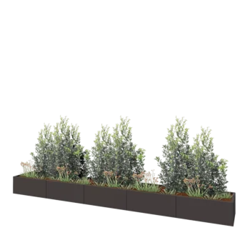 Hochbeet XXL aus Stahl - Rechteckig - 500 x 60 x 40 cm - Andere RAL farbe - Ohne Bodenplatte