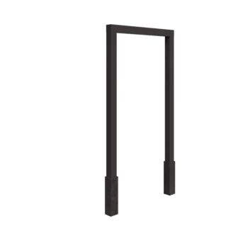 Pergola aus Stahl - Gerade - 150 x 230 cm - Andere RAL farbe - Mit Betonsockel