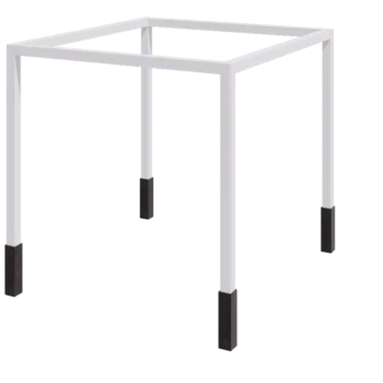 Pergola aus Stahl - Viereckig - 324 x 300 x 230 cm - RAL9010 matte (weiß) - Mit Betonsockel