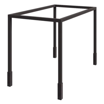 Pergola aus Stahl - Viereckig - 424 x 250 x 230 cm - Andere RAL farbe - Mit Betonsockel