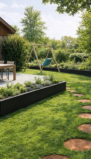 Cortenstahl Trittplatten